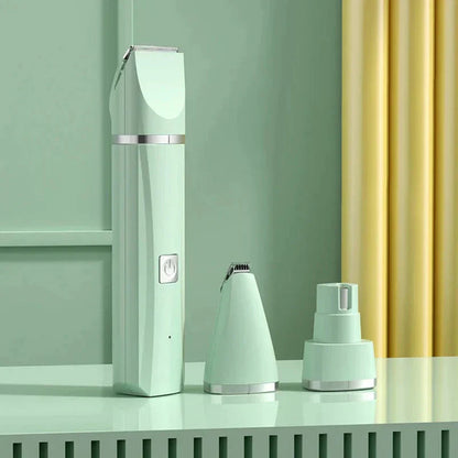 Kit De Aseo Eléctrico Para Mascotas 4 En 1 - Recortador De Pelo, Cortapelo, Lima De Uñas Para Gatos Y Perros