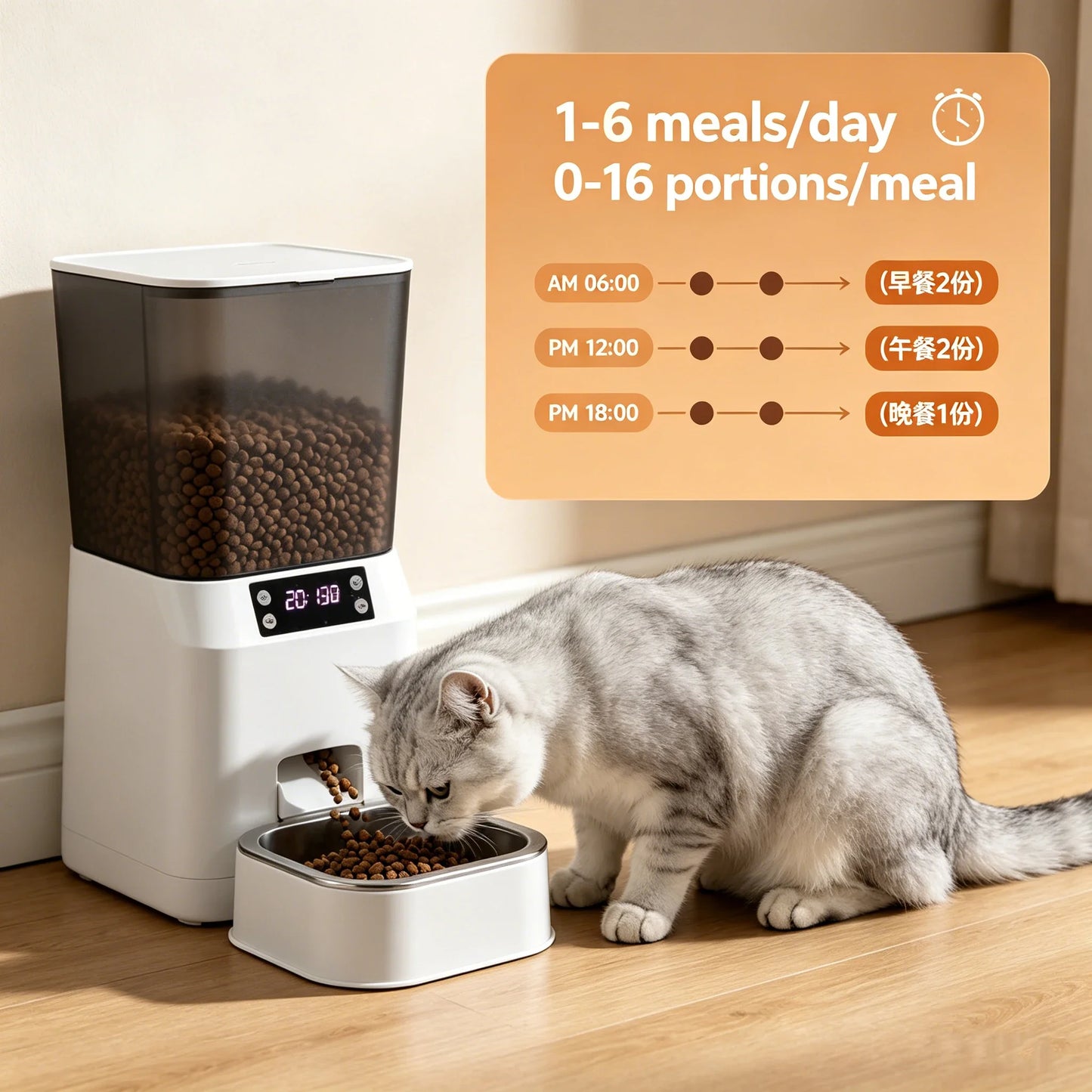 Pet Feeder,Automatic Feeder,Timed Feeder,Portion Control Feeder,Remote Control Feeder,Smart Phone Feeder