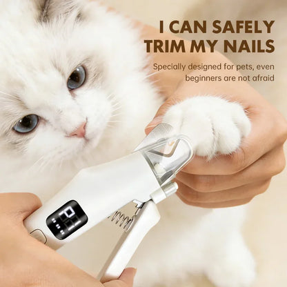 LED Light Pet Nail Clipper Cutter Grinder 2 in 1 Cat Dog Nail Trimmer Scissors Grooming Tool with Nail File