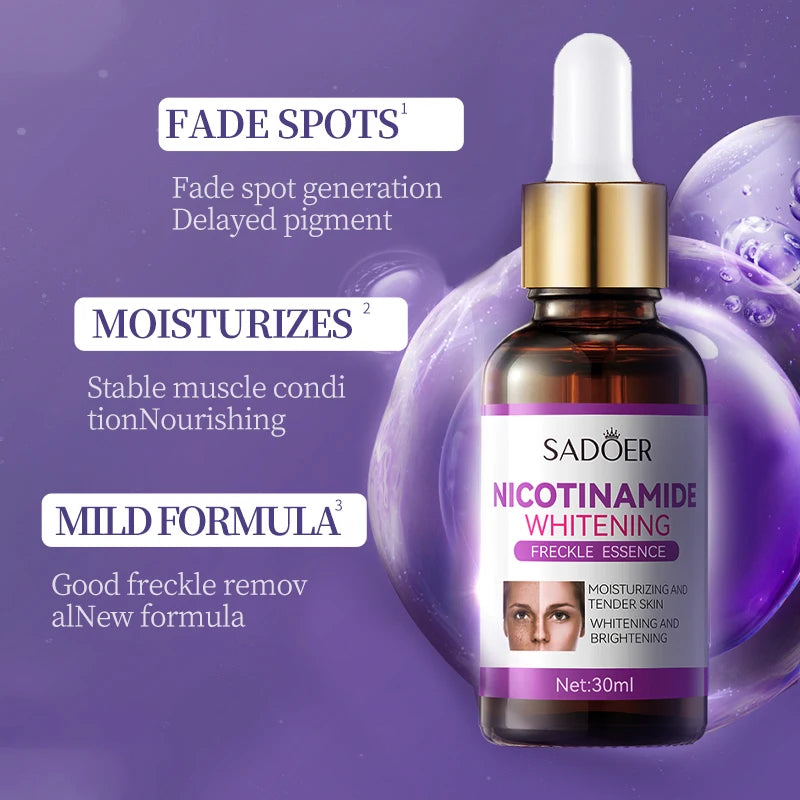 Niacinamide Serum Whitening Spot Removal Moisturizing Brightening Smooth Face Essence Skin Care