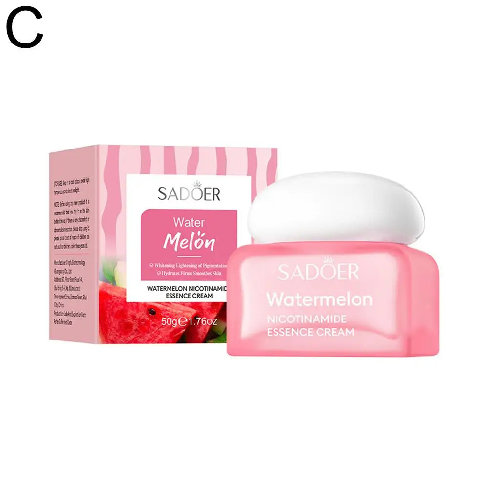 Watermelon Niacinamide Facial Cleanser Essence Cream Toner Eye Cream Lip Balm Moisturizing Nourishing Skin Care