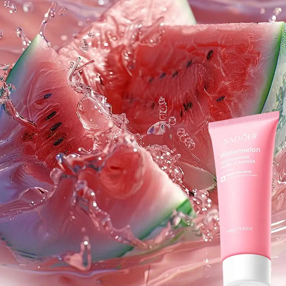 Watermelon Niacinamide Facial Cleanser Essence Cream Toner Eye Cream Lip Balm Moisturizing Nourishing Skin Care