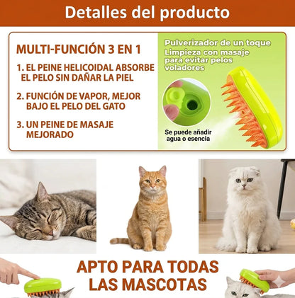 ™ Steambrush Pro | Cepillos Para Perros Con Vapor Antiestático Y Masaje Relajante