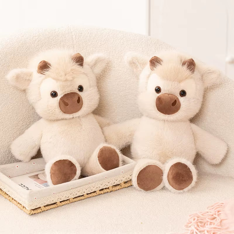 Highland Cow Super Soft Plush Toy Comforter for Kids Birthday Gift 11-30Cm Embroidered